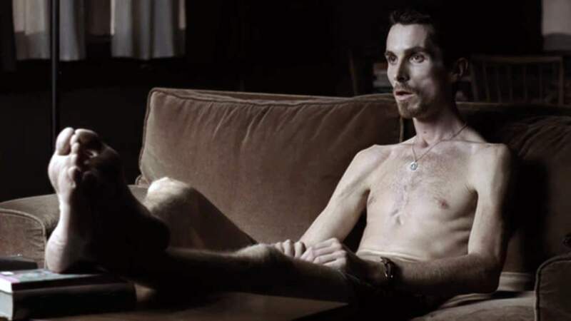 He lost no less than 28 kg for his role in “The Machinist” in 2005

