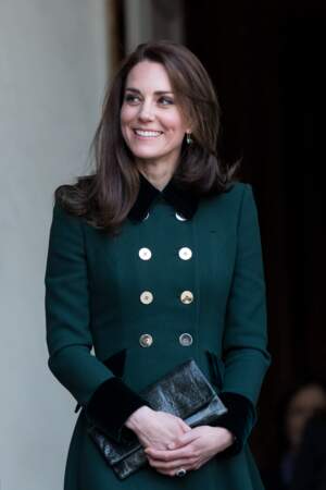 Kate Middleton leaves the Elysée Palace in Paris, 17th March 2017.