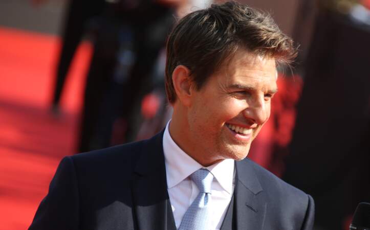 Tom Cruise at the world premiere of “Mission Impossible: Fallout” in Paris on 12th July 2018.