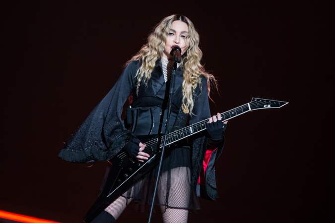 Madonna in concert at the AccorHotels Arena in Paris, 9th December 2015.