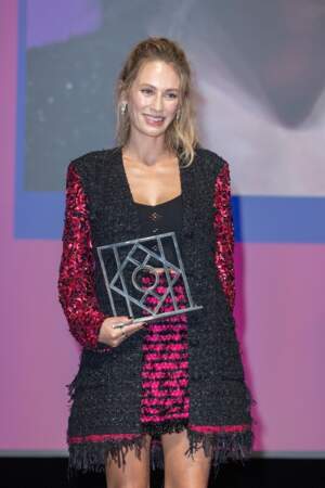 Dylan Penn receives the “New Hollywood” award at the Deauville American Film Festival on 4th September 2021, an award that recognises emerging actors, the new faces of the American cinema of the future.