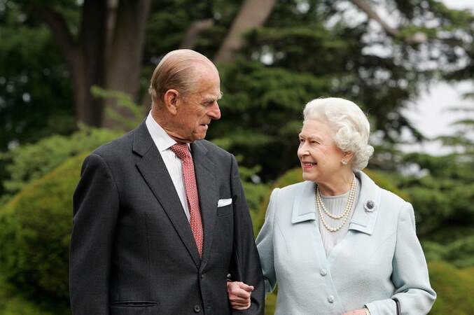 2007: Queen Elizabeth II and Prince Philip celebrate their Diamond Wedding anniversary