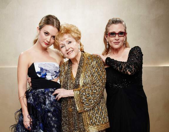 Billie Lourd and Carrie Fisher