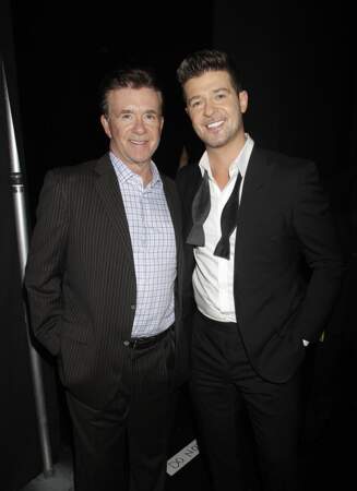 Robin Thicke and Alan Thicke