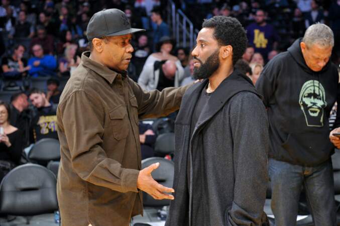 John David Washington and Denzel Washington