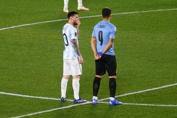 Lionel Messi and Luis Suarez