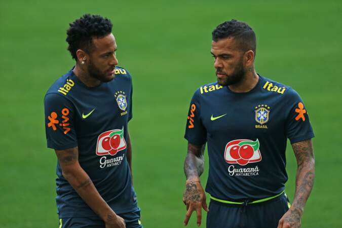 Neymar and Dani Alves