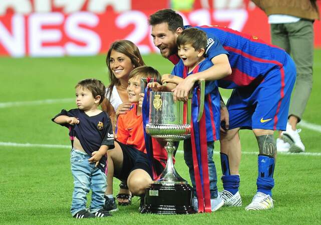 Messi and Roccuzzo have three sons