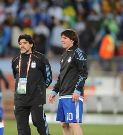 Messi is compared to compatriot Diego Maradona