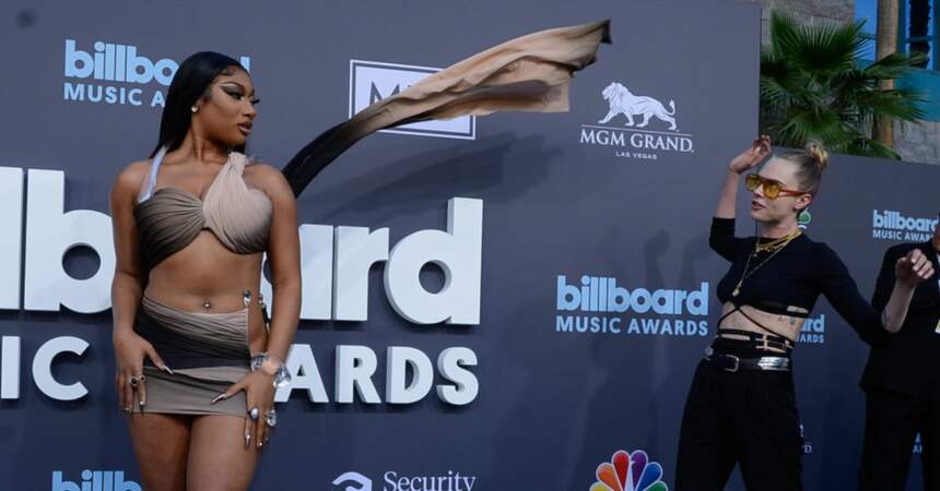 Cara Delevingne and Megan Thee Stallion at the Billboard Music Awards