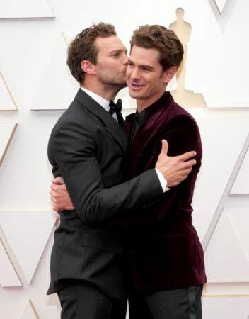 Jamie Dornan and Andrew Garfield's embrace at the Oscars 