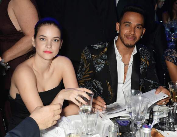 Barbara Palvin and Lewis Hamilton