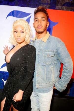 Nicki Minaj and Lewis Hamilton