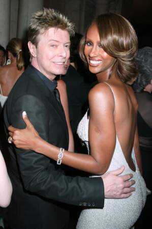 Iman and David Bowie