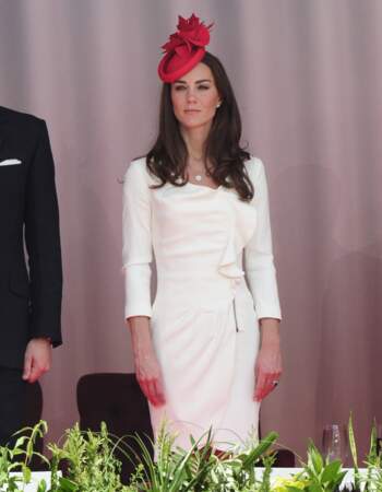 2011: A white Reiss dress & a Sylvia Fletcher hat