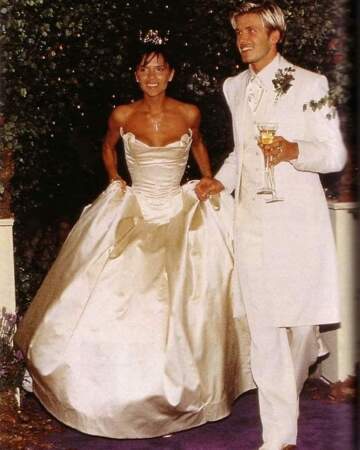 4 July 1999: She wowed everyone with her silk wedding gown
