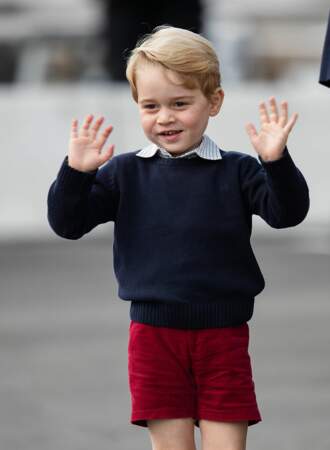 October 1, 2016: Prince George of Cambridge departs Victoria, Canada