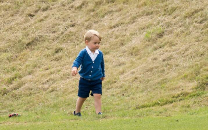 June 14, 2015: Prince George attends the Gigaset Charity Polo Match in Tetbury, England
